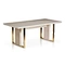 Golden dining table